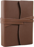 Carnet de notes en cuir véritable New Era, format B6, couverture rigide, papier écologique fait main, carnet de croquis, 100 feuilles, personnalisable