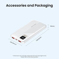 Banques d'alimentation portables Vention 10000 mAh, module de banque d'alimentation à charge rapide avec câble