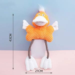 Juguetes de entretenimiento para perros, juguetes de peluche con sonido, rana, pato, cuerda de algodón, juguetes para masticar para perros - Product Image 6