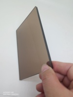 Plaques en polycarbonate bronze de 6 mm, populaires, solides et plates, avec protection UV pour la toiture