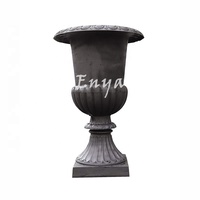 Pots de fleurs en fonte, pot d'extérieur très grand en métal, style romain, Empire, jardin, Patio, vente directe d'usine