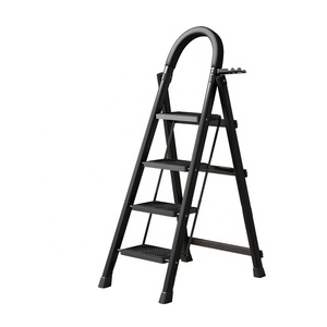 2024วางหนังสือ4ขั้นกันลื่นพับได้เร็วบันไดคาร์บอนสำหรับใช้ในบ้าน - Product Image 2