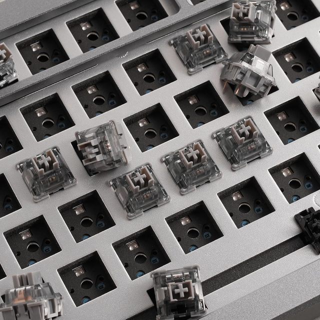 Akko V3 Silver Pro Switch Mechanical Keyboard Linear Switch MX Style 5 Pin 40gf Factory Lube Cherry Compatible