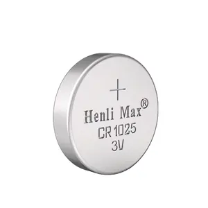 Henli Max CR1025 3.0V Primay Lithium Battery Lithium Manganese Dioxide Button Battery Cell Battery Remote Control Toys Round 3V