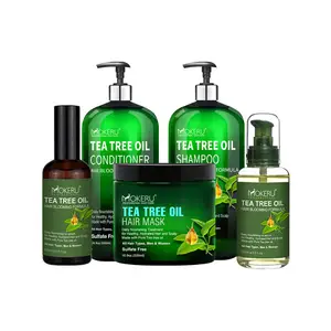 Monster Gratis Mannen Anti Roos Hydraterende 100% Natuurlijke Tea Tree Behandeling Olie Shampoo Product 500Ml Olijf Shampoo Haar Wit