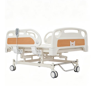 <span class=keywords><strong>Lit</strong></span> médicalisé avec barrière ABS en acier au carbone, 3 fonctions pour les soins aux personnes âgées (usage hospitalier et domestique) - Product Image 1