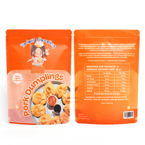 Sachet Doypack Personnalisé Refermable à Fermeture Éclair pour Emballage <span class=keywords><strong>de</strong></span> Dumplings Congelés, Idéal pour Dumplings au Porc, Plats Préparés et Aliments à Cuire à la Vapeur - Product Image 6