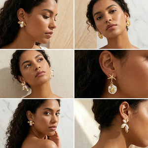 Boucles d'oreilles clous modernes en acrylique écaille de tortue pour femmes, plaqué or PVD en acier inoxydable 304, bijoux légers pour usage quotidien - Product Image 6