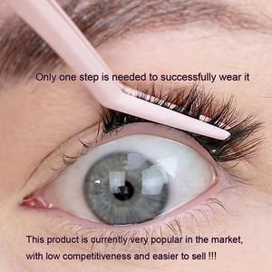 Pestañas Postizas YASNAI Lash Beauty 3D Half Lash Wing, Resistentes al Agua, Duración de 3-5 Días, Pelo Sintético Coreano, Pre-Encoladas, Hechas a Mano - Product Image 5