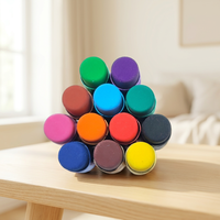 Ensemble de crayons de couleur triangulaires en plastique de 4 pouces, 12 couleurs, gomme colorée, mine souple, certifié EN71, papeterie artistique