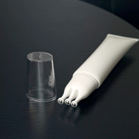Tube souple de 30 ml et 40 ml avec applicateur à bille triple pour sérum cosmétique et produits de soin de la peau