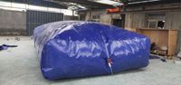 Réservoir d'eau pliable gonflable en PVC, souple et moulé, capacité 10 mètres cubes, sur mesure