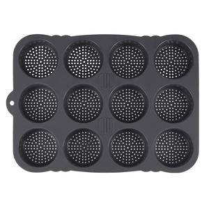 Molde de silicona para hamburguesas de fácil liberación de 12 piezas, molde para hornear en la cocina para uso doméstico transfronterizo, herramientas para pasteles - Product Image 6