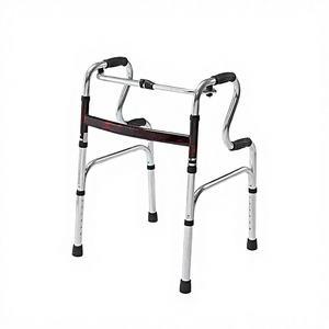 Walking Aid MANUAL <b>WALKER</b> Adult Double Bend Frame Hospital <b>Walkers</b> for <b>Disabled</b> Elderly People Aluminum <b>Walker</b> - Product Image 1