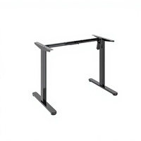 Cadre de bureau électrique réglable en hauteur, moteur simple, 2 niveaux, base de bureau assis-debout pour la maison et le bureau