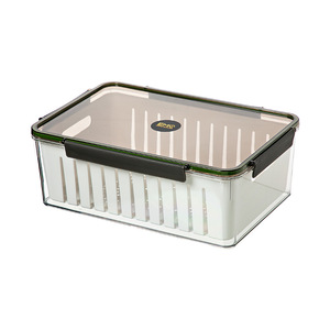 Refrigerator Storage Box Rectangle Food Grade Airtight Lid For Kitchen Fruits Vegetables - Product Image 5