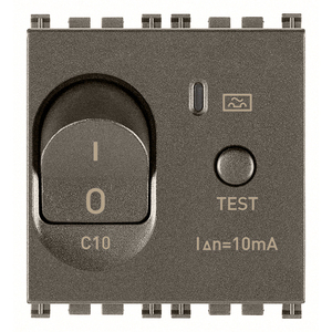 Interruptor de Circuito en Miniatura 1P+N C10 10mA Metálico con Botón de Prueba para Protección de Seguridad Eléctrica - Product Image 1