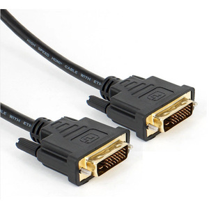 Cable DVI 24+1 Macho a Macho, Chapado en Oro, Conexión para Monitor, Resolución 1080P, Revestimiento de PVC con Blindaje Trenzado - Product Image 2