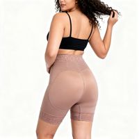 Culotte gainante taille haute grande taille avec contrôle du ventre, rehausseur de fesses antidérapant en silicone, gaine amincissante et sculptante pour femme S-3XL
