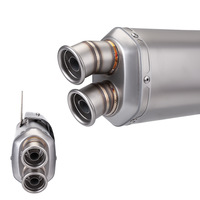 Pot d'échappement universel en acier inoxydable pour moto, silencieux modifié avec DB Killer, compatible Z900 NINJA400 R3 S9, 51mm