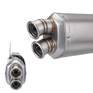 Pot d'échappement universel en acier inoxydable pour moto, silencieux modifié avec <span class=keywords><strong>DB</strong></span> <span class=keywords><strong>Killer</strong></span>, compatible <span class=keywords><strong>Z900</strong></span> NINJA400 R3 S9, 51mm - Product Image 2