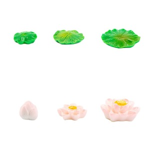 Dp Miniature Aquarium Decorations Resin Artificial Lotus Flowers And Leaves For Fish Tank <b>Ornament</b> - Product Image 5