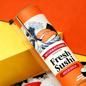 Contenant Push Pop pour Sushi, Tube Cylindrique en Plastique, Emballage Alimentaire en Papier de Qualité Alimentaire, Push Pop pour Sushi - Product Image 2