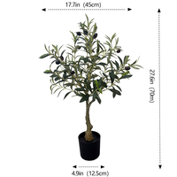 Arbre d'olivier artificiel de qualité supérieure, résistant aux UV et aux décolorations, respectueux de l'environnement, pour la verdure des restaurants et cafés, décoration méditerranéenne pour la maison