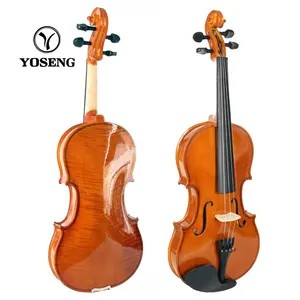 Flame Ván Ép Handmade Kích Thước Đầy Đủ Đẹp Âm Thanh Tiên Tiến Violin