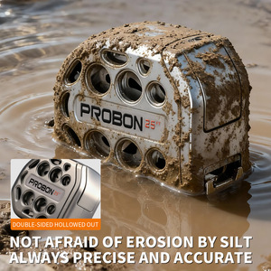 Probon Hollow Waterproof Tape Measure 25ft Double Sided Electroplated Nickel - Product Image 4