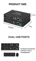 HD-Netzwerk-Extender Mehrkanal-Extender Videoprozessor 4K60 TV-Videowand-Controller HDMI-Eingänge USB-KVM