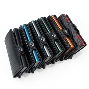 Tarjetero minimalista de <span class=keywords><strong>fibra</strong></span> de carbono Rfid, billetera de Metal de <span class=keywords><strong>fibra</strong></span> de carbono, billetera de aluminio inteligente, tarjetero para hombre - Product Image 6