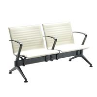 Chaises d'attente modernes à quatre places pour hôpital, aéroport, banque, parc, avec sièges en cuir PU