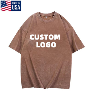 Venta al por mayor de 100% algodón personalizado camiseta unisex Camiseta lisa de alta calidad con serigrafía de los hombres OEM/ODM Logo hecho en para - Product Image 1