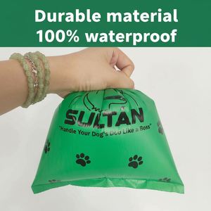 ถุงเก็บอุจจาระสุนัขแบบพิมพ์ลายเอง HDPE ย่อยสลายได้ทางชีวภาพ ขายส่งแบบม้วน - Product Image 5