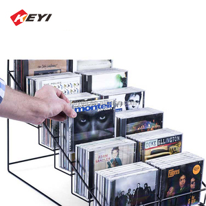Tùy chỉnh truy cập hàng đầu CD tổ chức Lưu trữ hiển thị giá <span class=keywords><strong>DVD</strong></span> dây kim loại hiển thị đứng - Product Image 3