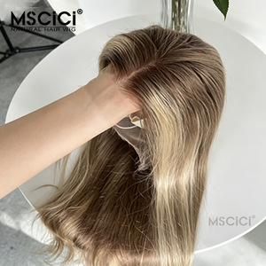 Parrucca in Capelli Umani Lisci, Lucentezza Naturale, Pienezza Migliorata e Stile Flessibile per Donne Moderne, Parrucca 100% in Veri Capelli Umani - Product Image 2