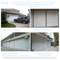 Porte à enroulement automatique en alliage d'aluminium de qualité médicale, porte à enroulement verticale scellée, couleur personnalisée pour hôpital et entrepôt