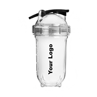 Bouteille d'eau de sport personnalisée de 500 ml (17 oz) en TRITAN sans BPA, anti-fuite, pour la salle de sport et la remise en forme