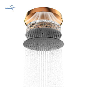 Cabezal de ducha de lluvia de baño completo montado en la pared de lujo, cabezal de termostato dorado, juego de ducha de baño de lluvia de Piano con grifo mezclador - Product Image 3