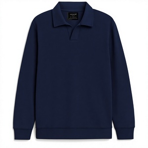Chemise à manches longues en polyester tricoté pour homme, marque Bison Edge Apparel, avec poche et logo personnalisé sur le devant, style décontracté, service OEM - Product Image 1