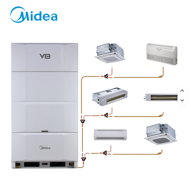 Multi Zone Split VRF System Midea 22.4-336 KW Commercial  DC Inverter Central Air Conditioning System Cooling and Heating