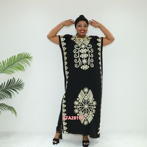 Abito muslimah formale nero tessuto abaya STA2817F Nigeria abaya boubou - Product Image 2