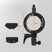 Support de lampe flash pour boîte à lumière à monture baïonnette pour photographie, studio photo, vidéo, film, tournage, ampoule LED, support de montage Bowens