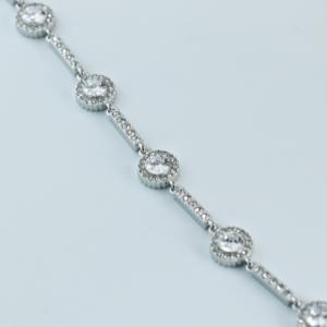 Vefiery Jewelry Assorted CZ Tennis Bracelet Gold & Silver Plated 316L Stainless Steel Mixed Style Link Bracelet Wholesale - Product Image 2