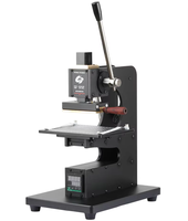 Machine à estamper à chaud manuelle, blocs faits à la main, machine à gaufrage, positionnement laser, machine à estamper le cuir personnalisée, sur mesure