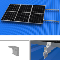 Penjepit Pemasangan Atap Surya SUPER SOLAR untuk Sistem Pemasangan Panel Surya Atap Logam, Braket Penjepit Atap