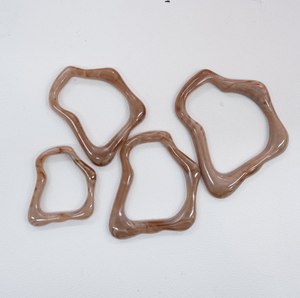 Servicio OEM, Hebilla Decorativa de Resina Plástica de Alta Calidad y Forma Irregular para Bikini, Traje de Baño y Bufanda - Product Image 3