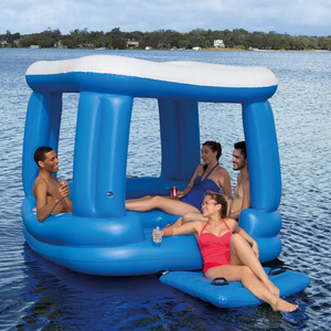 Île flottante gonflable personnalisée pour <span class=keywords><strong>piscine</strong></span>, bar flottant gonflable, <span class=keywords><strong>piscine</strong></span> hors sol, île flottante en forme <span class=keywords><strong>de</strong></span> paon, salon flottant - Product Image 1