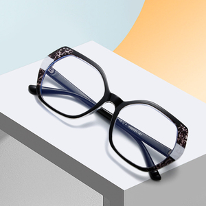 Gafas cuadradas de filtro azul de alta calidad para mujer, bisagra fuerte, hexágono cuadrado TR90, amarillo, naranja, Floral, <span class=keywords><strong>Optica</strong></span> 2025 - Product Image 5